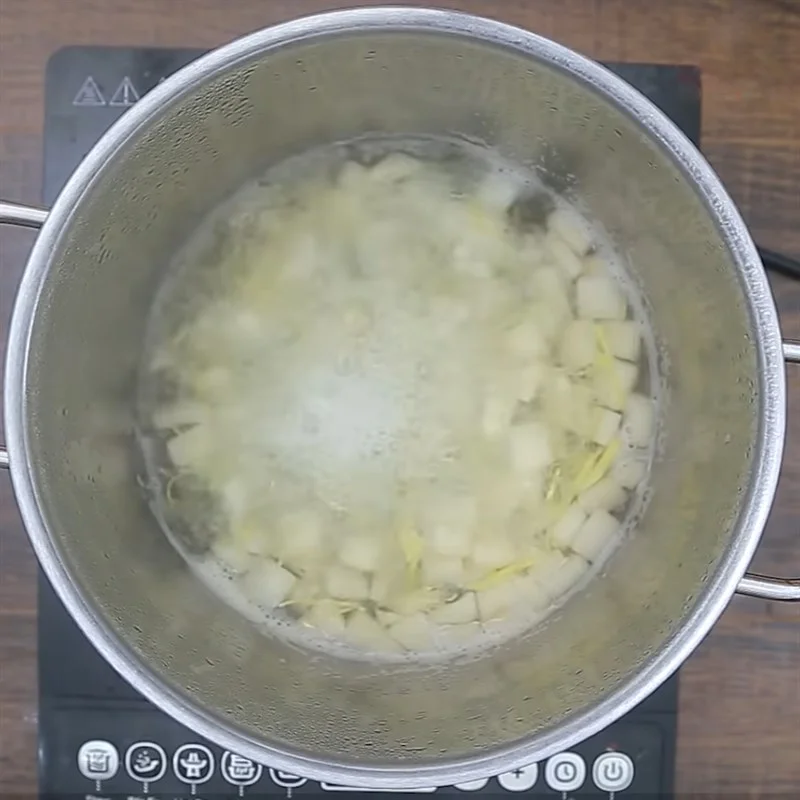 Step 2 Cook ginger pear water Ginger pear water