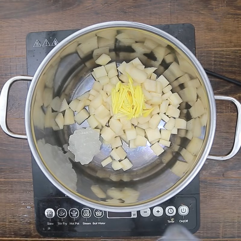 Step 2 Cook ginger pear water Ginger pear water
