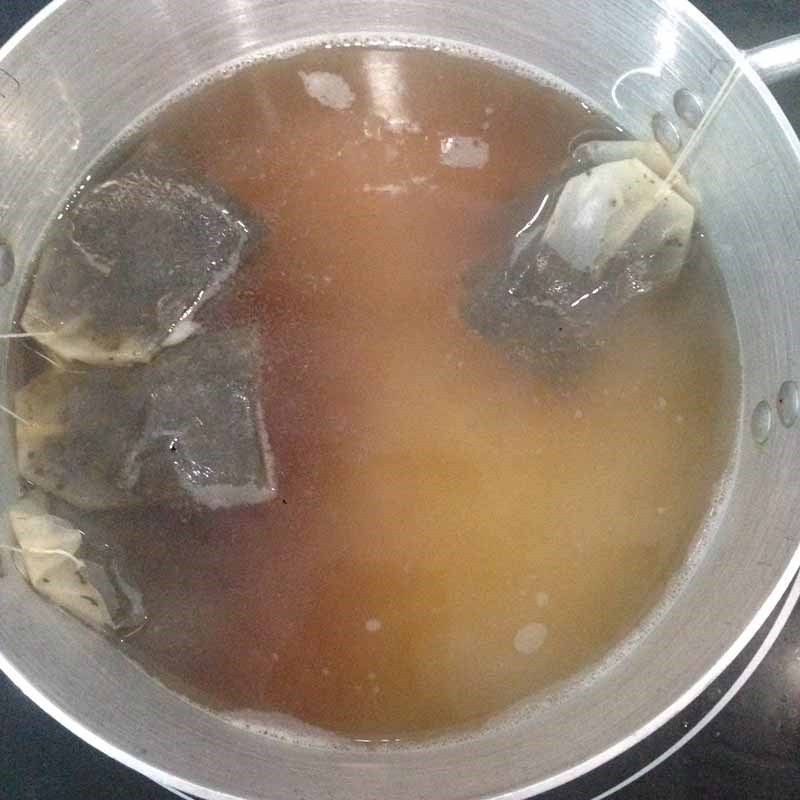 Step 2 Brew roasted rice tea Roasted rice tea