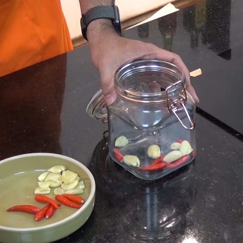 Step 3 Pickling the beef