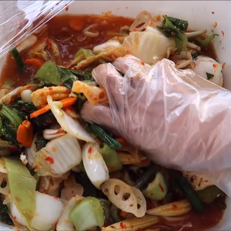 Step 10 Soak Kimchi Vietnamese Kimchi