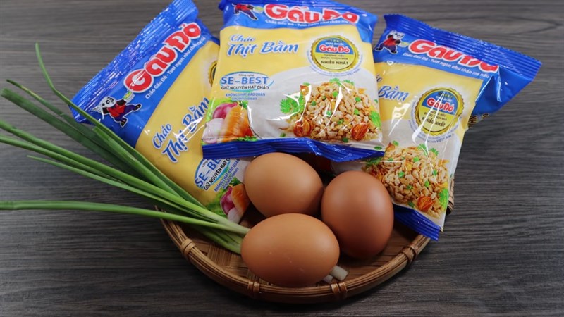 Ingredients for crispy fried porridge