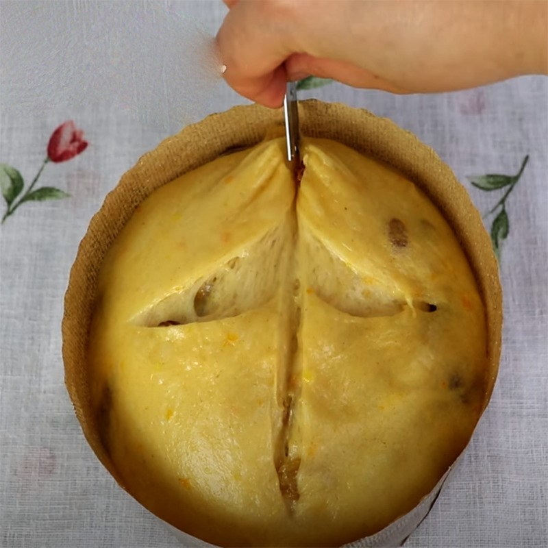 Step 7  Baking the Fruit Bread Panettone