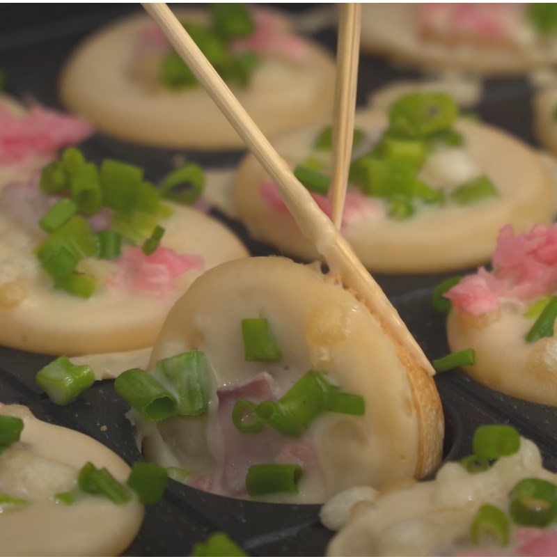 Step 4 Grilling Octopus Cakes Takoyaki