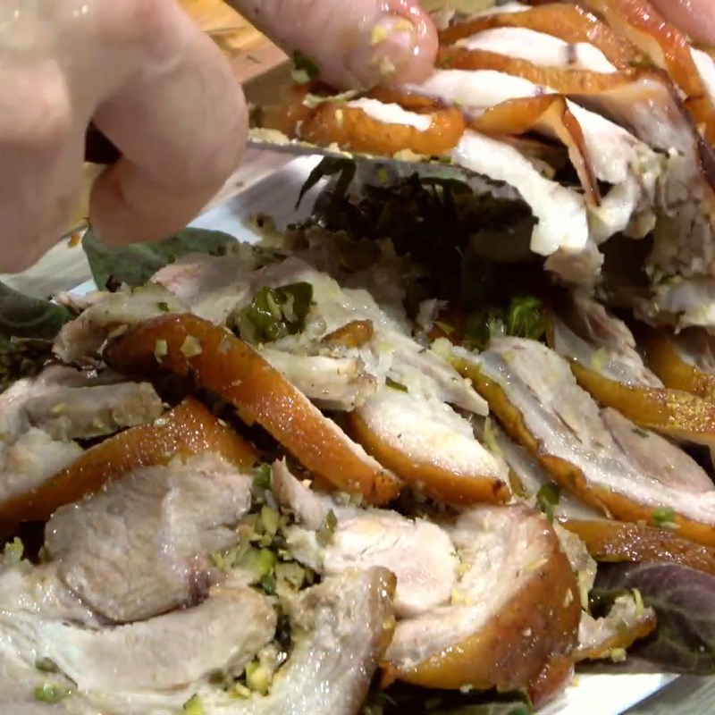 Step 6 Roast Pork Leg Grilled Pork Leg with Mac Mat Leaves