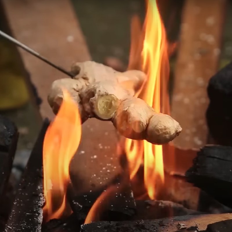 Step 3 Roasting Ginger Che Lam without malt