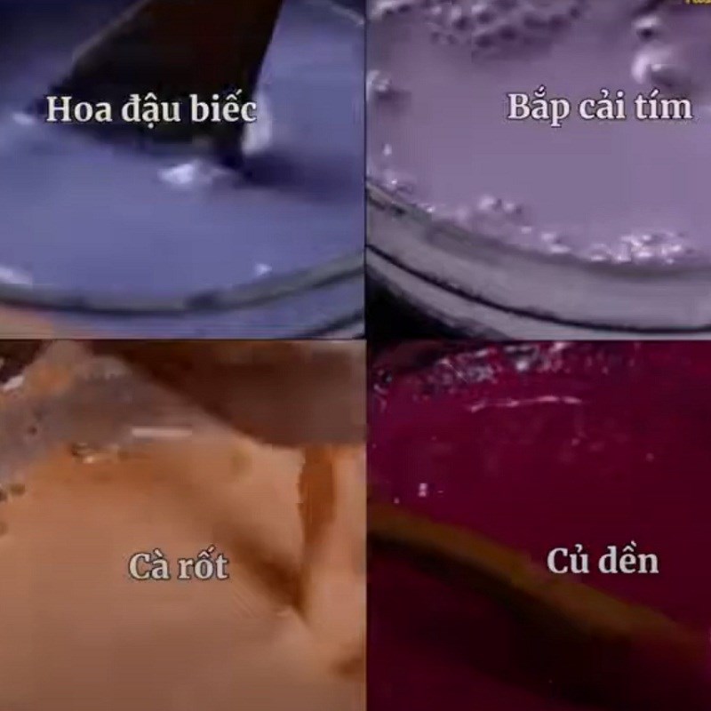 Step 1 Mix the colorful Pho dough