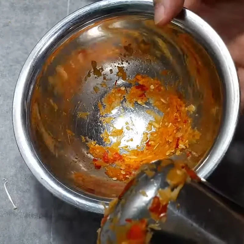 Step 2 Mixing the salad dressing for White Radish Salad