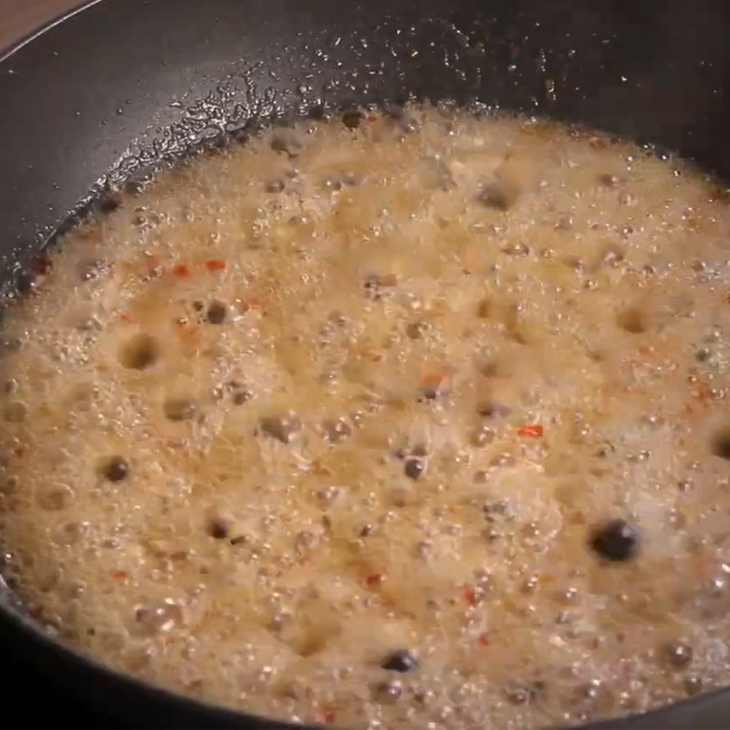 Step 4 Prepare the sauce and add the balut Fried balut with fish sauce