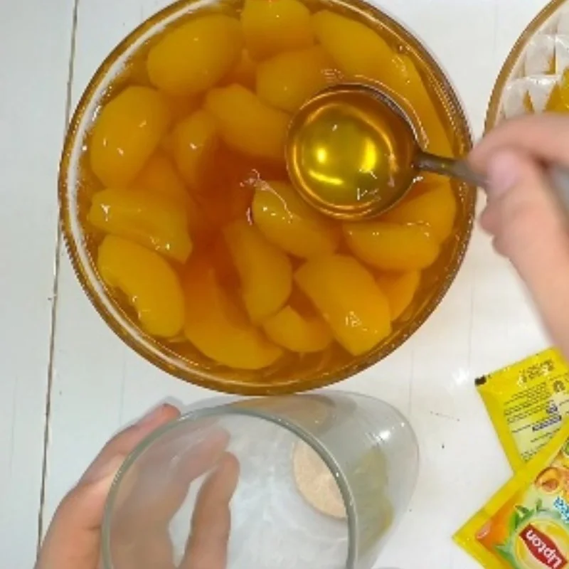 Step 3 Brew tea and complete Peach Tea