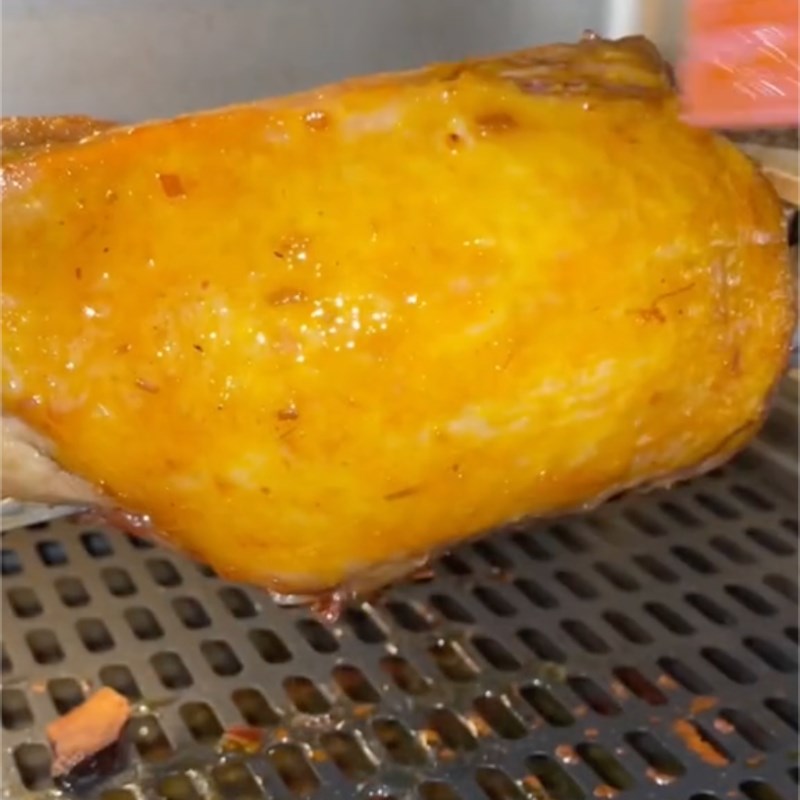 Step 4 Roast Duck Duck roasted with annatto