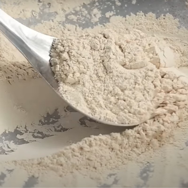 Step 2 Roast coating flour Che lam without malt syrup