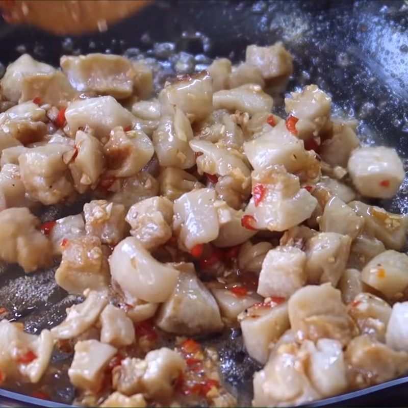 Step 3 Crispy Pork Belly with Garlic Chili Sauce