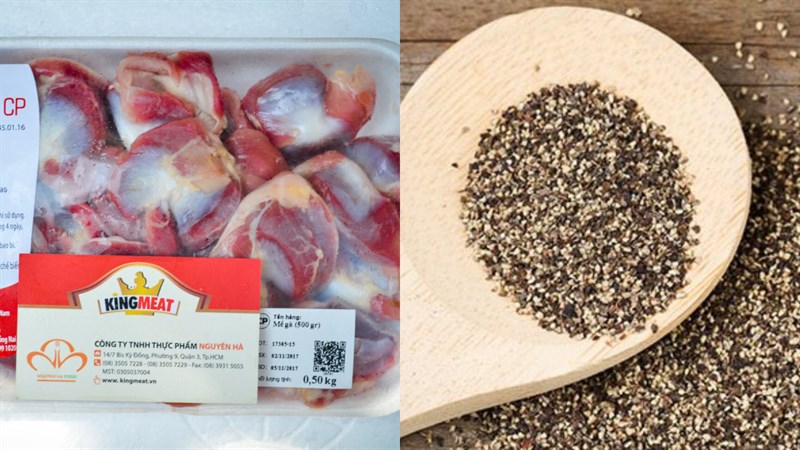 Ingredients for braised chicken gizzards with pepper, ginger, and pineapple