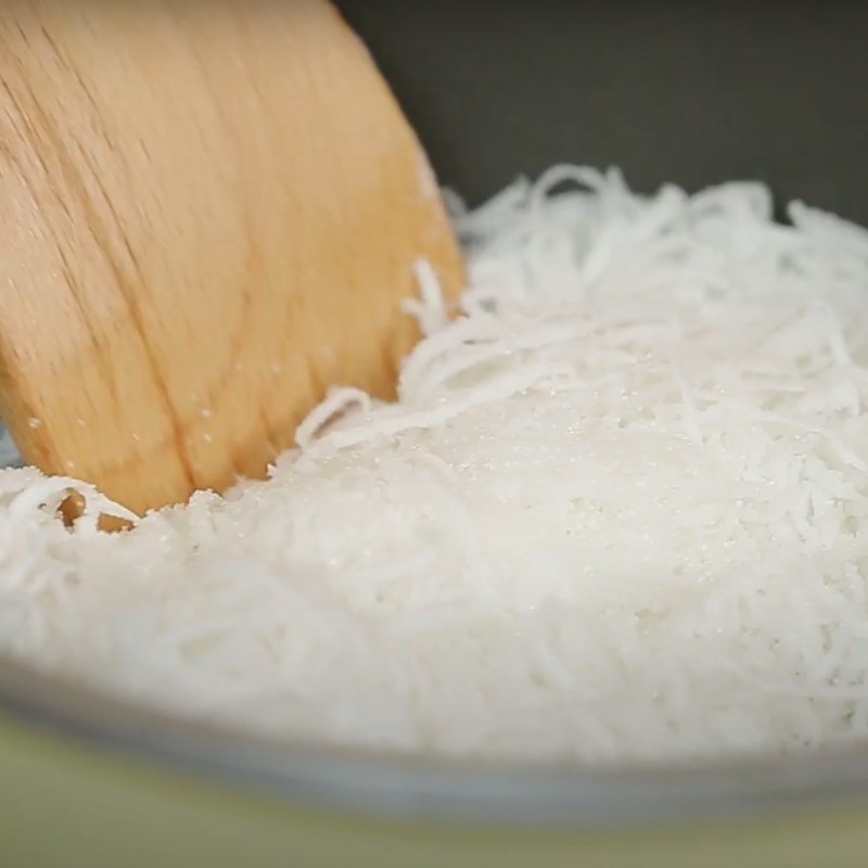 Step 3 Cooking Coconut Traditional Pink Cake