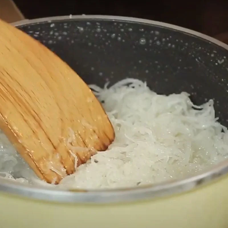 Step 3 Cooking Coconut Traditional Pink Cake