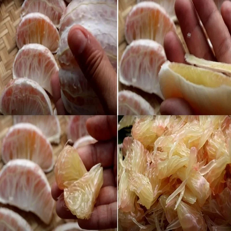 Step 1 Prepare grapefruit Grapefruit cooked with rock sugar and honey