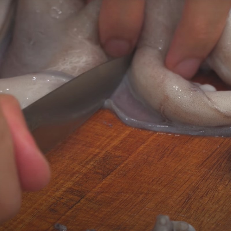 Step 1 Preparing the octopus for Takoyaki