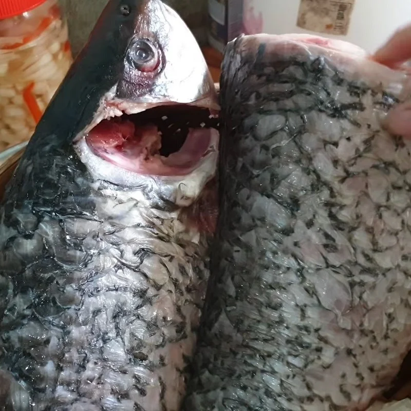 Step 1 Prepare the fish for Fish Hotpot
