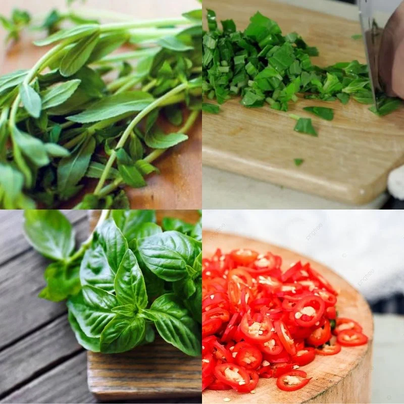 Step 2 Prepare the vegetables for fresh sour spicy fish