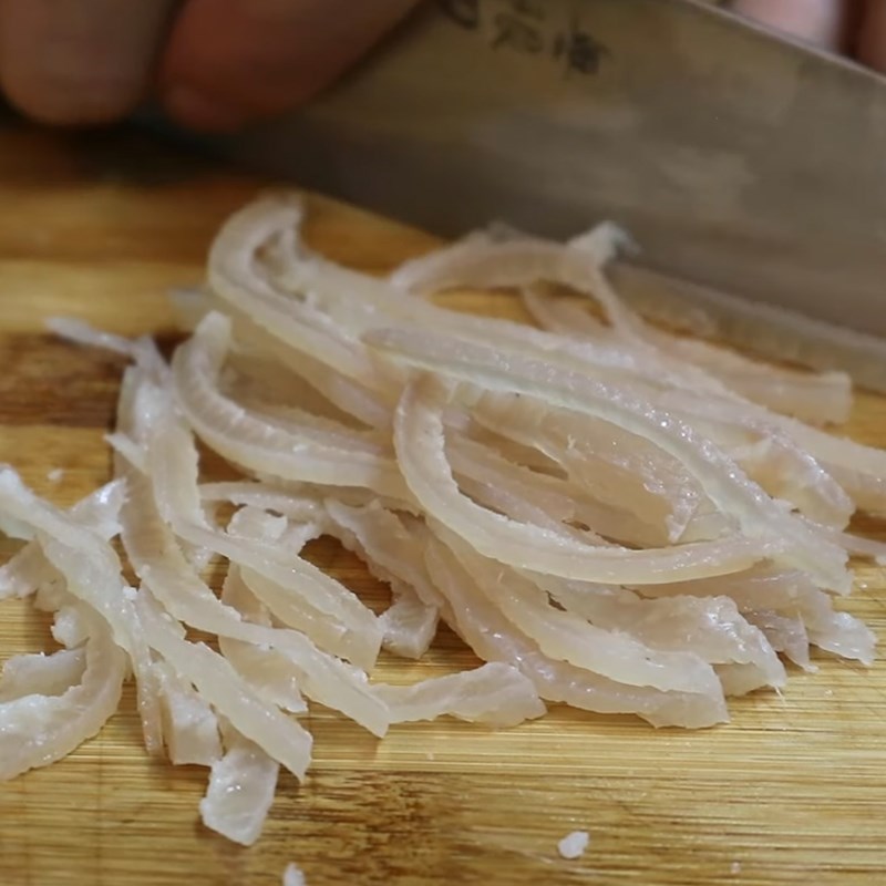 Step 1 Prepare the pork skin for Banana Flower and Pork Skin Salad