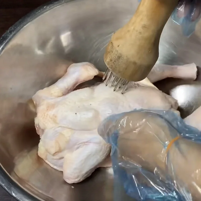 Step 1 Prepare the Chicken Steamed Chicken with Lotus Leaves