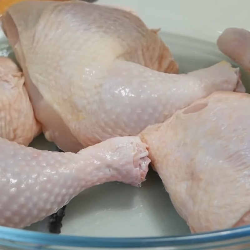 Step 1 Prepare the chicken Roasted Chicken Noodles using an air fryer