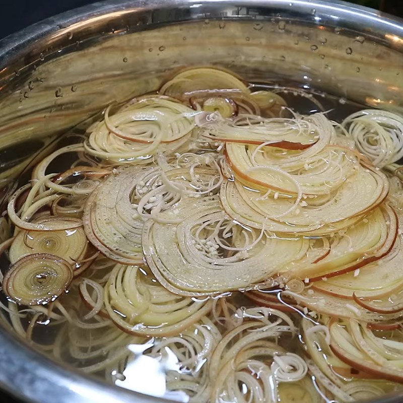 Step 2 Prepare banana flowers for banana flower salad