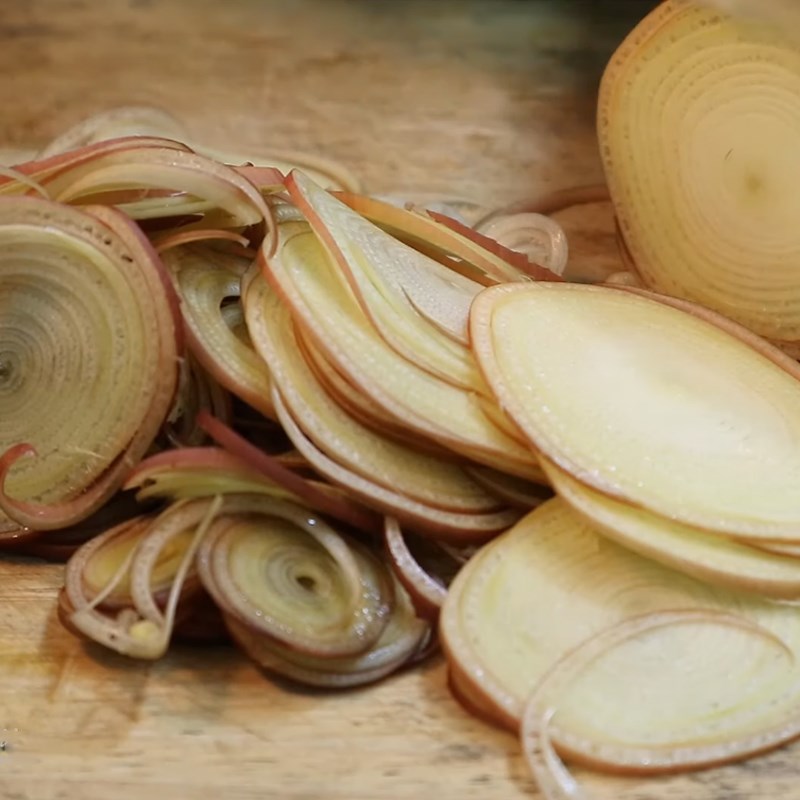 Step 2 Prepare banana flowers for banana flower salad