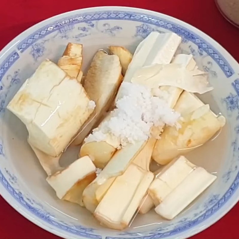 Step 1 Prepare Ingredients for Coconut Heart Braised with Mushrooms