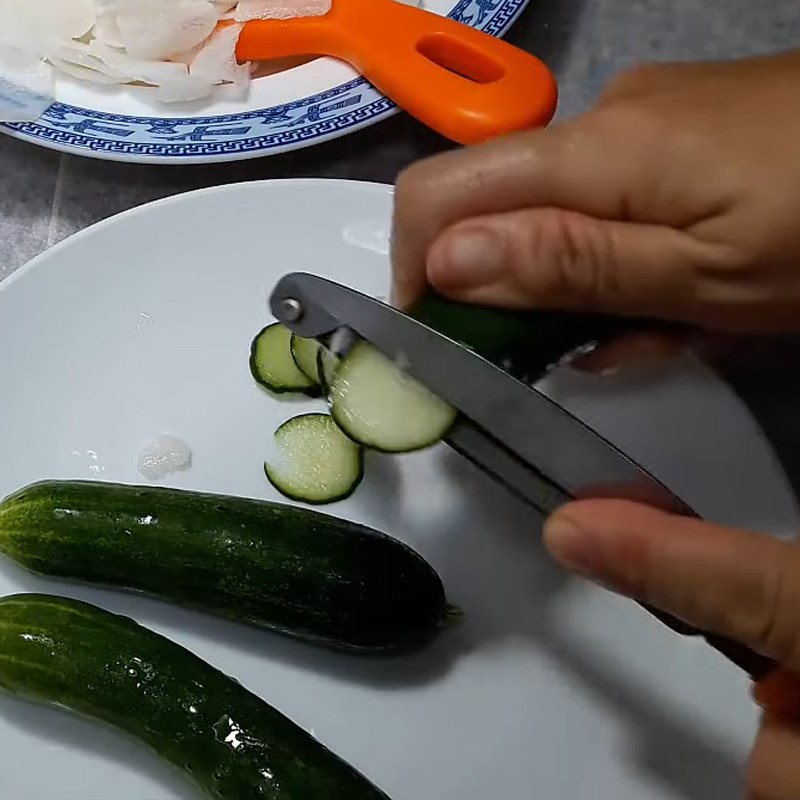 Step 1 Preparing the ingredients for White Radish Salad