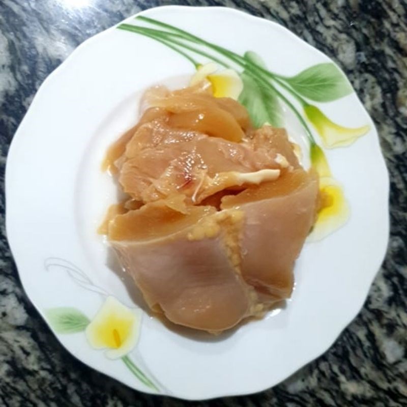 Step 1 Prepare the chicken breast for Seaweed Chicken Rolls