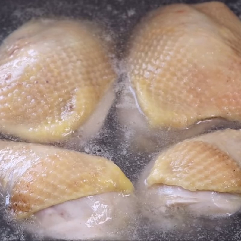 Step 2 Prepare and marinate the chicken Fried Chicken Noodles using a pan