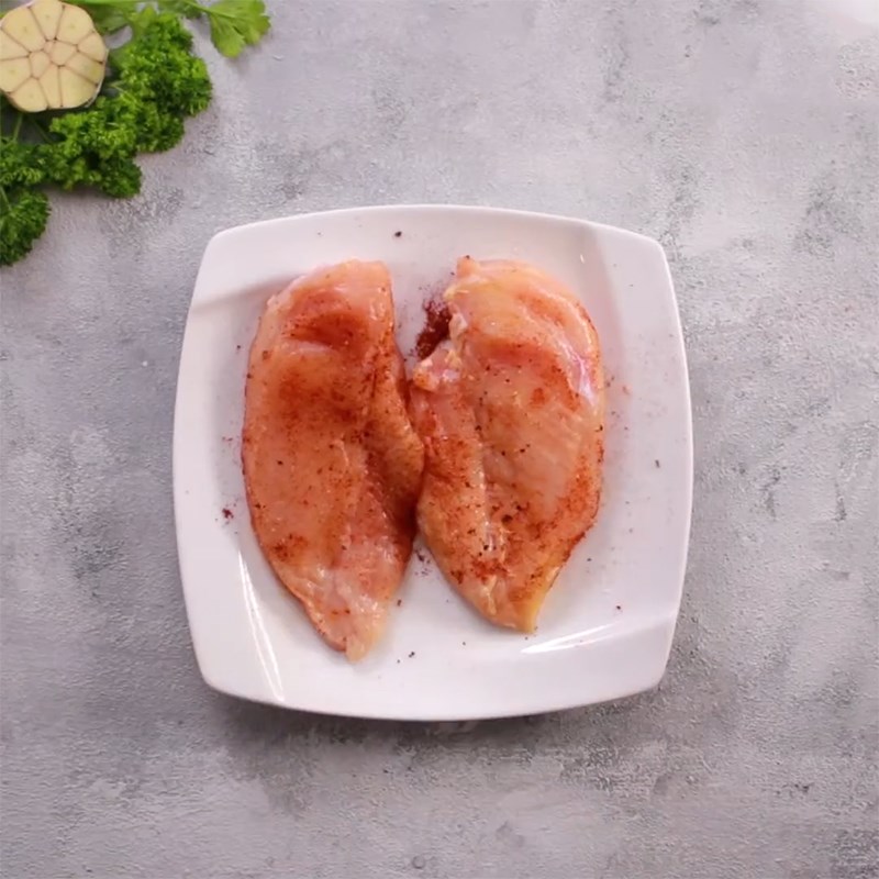 Step 1 Prepare and marinate the chicken breast Pan-Seared Chicken Breast with Chimichurri Sauce