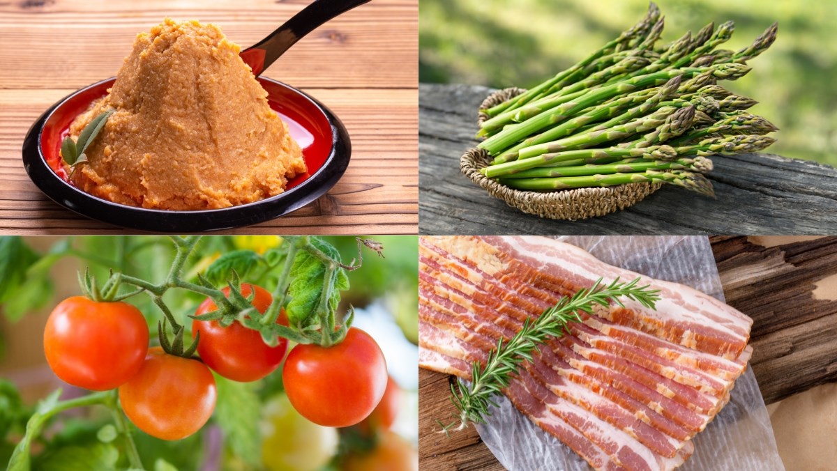 Ingredients for 6 ways to cook miso soup