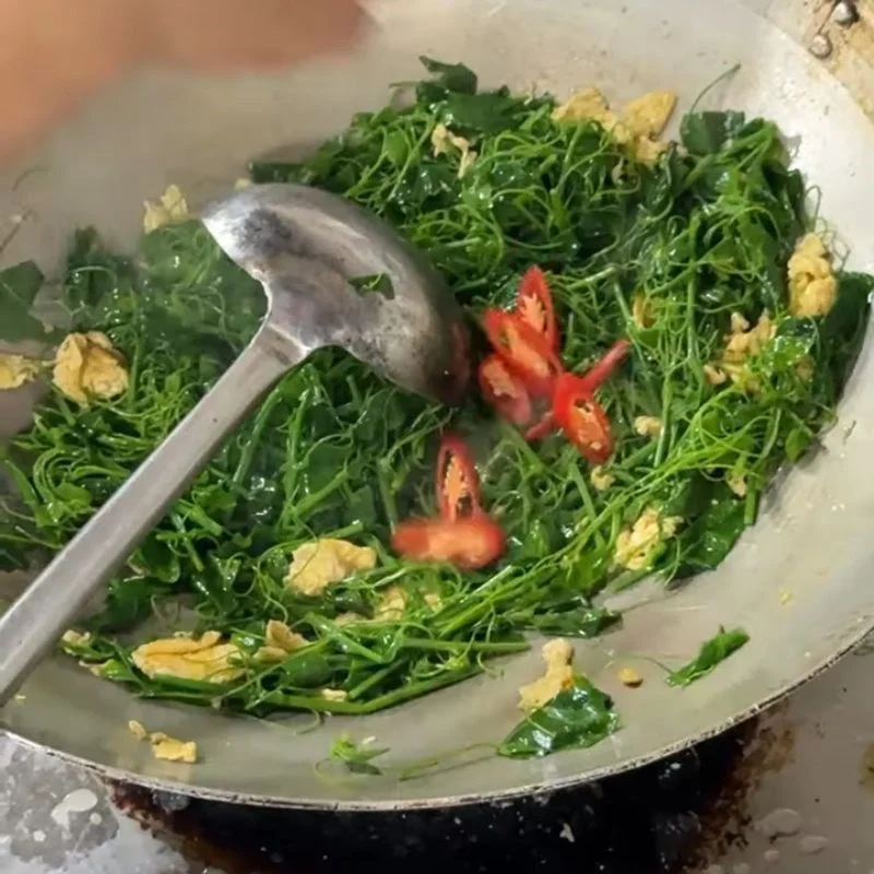Step 4 Final product Bò khai stir-fried with eggs