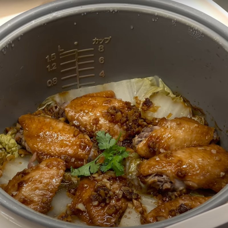 Step 3 Final product Chicken wings with soy sauce
