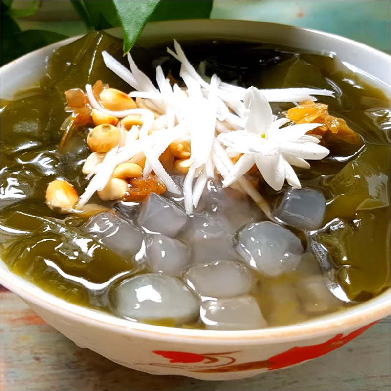 Step 6 Final Product of grass jelly made from grass leaves
