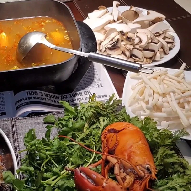 Step 4 Final Product Lobster Mushroom Hot Pot