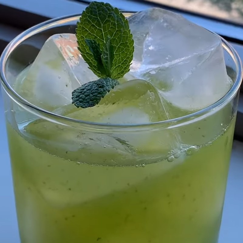 Step 4 Final product Fresh mint lime tea