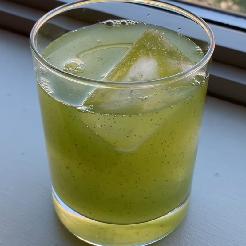 Step 4 Final product Fresh mint lime tea