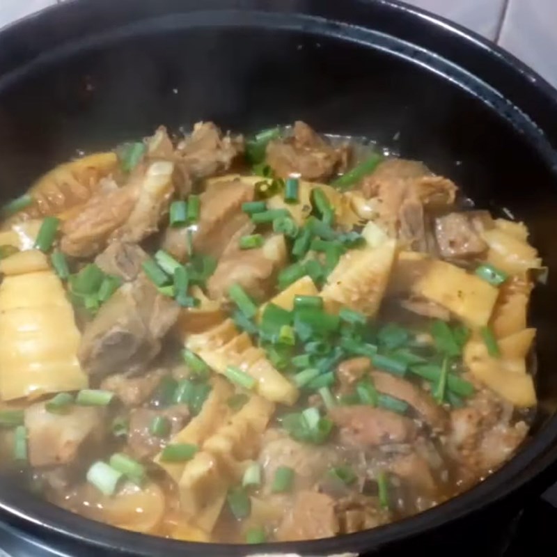 Step 6 Final Product Braised Ribs with Bamboo Shoots