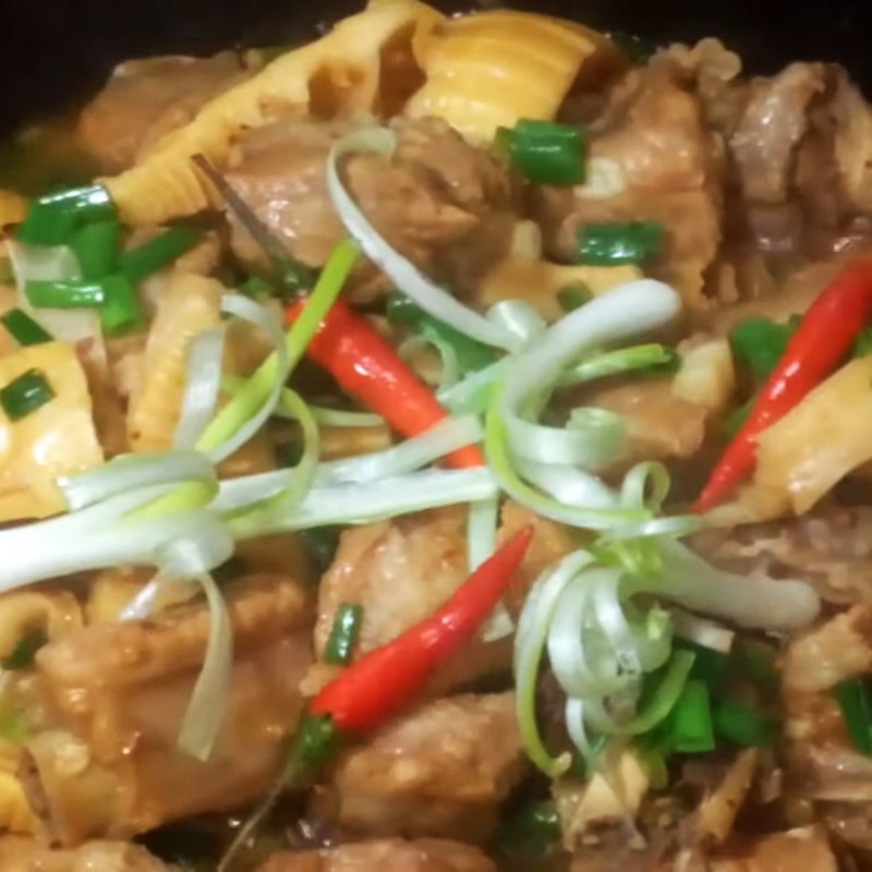 Step 6 Final Product Braised Ribs with Bamboo Shoots