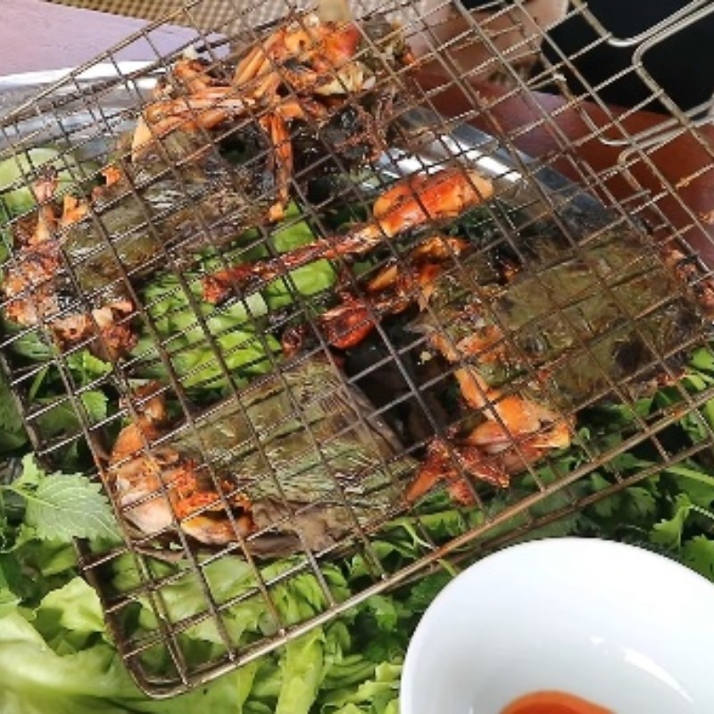 Step 4 Final Product Whole frog grilled with guava leaves