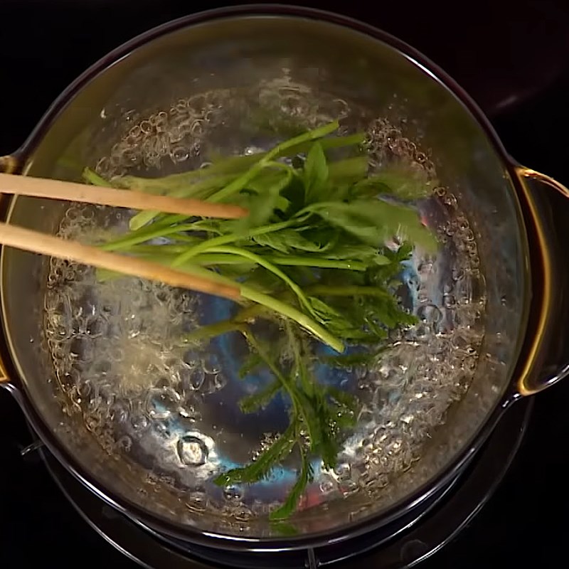 Step 6 Completion of Crab Noodle Soup