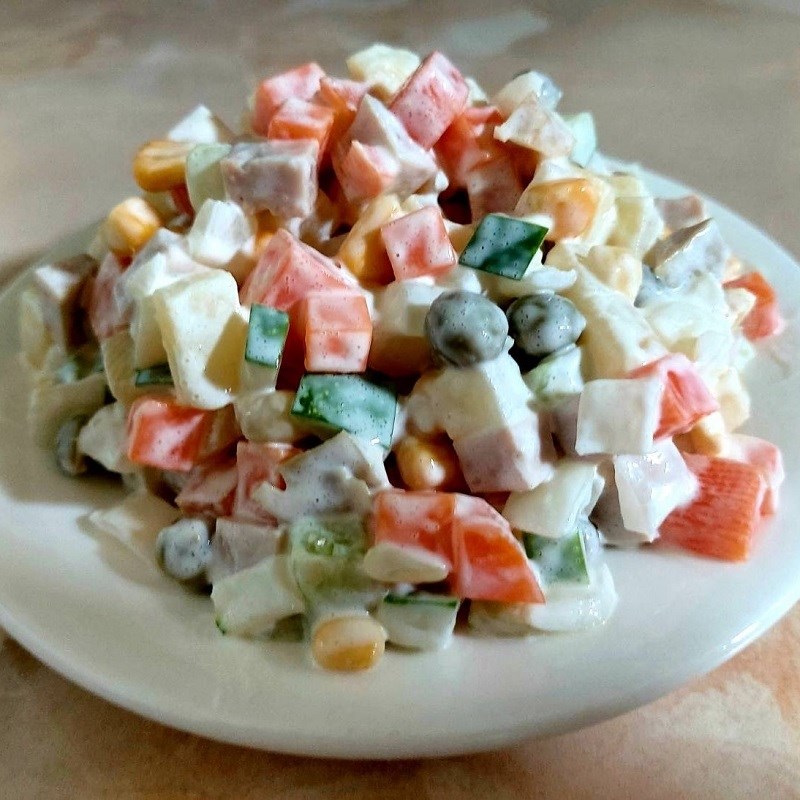Step 4 Final Product Russian Salad