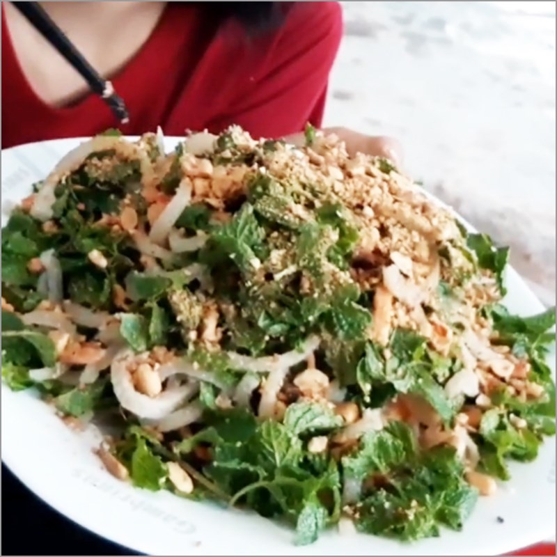 Step 4 Finished product Pig skin salad with Vietnamese balm