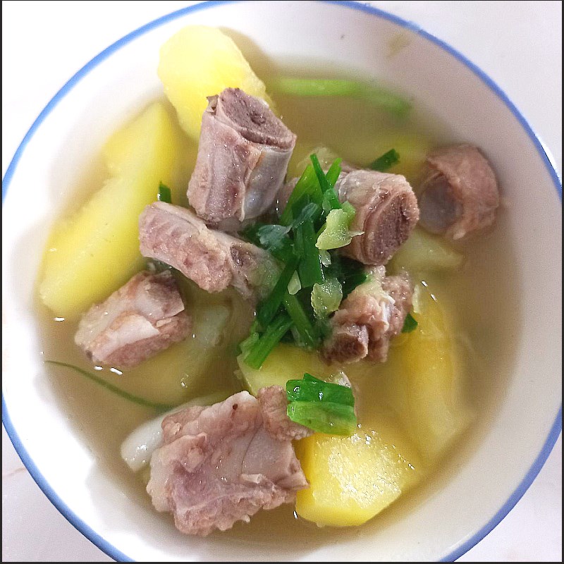 Step 4 Final product Papaya soup with ribs