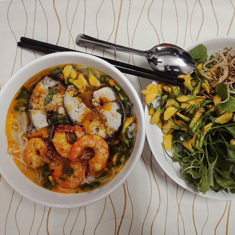 Step 5 Final Product Kiên Giang snakehead noodle soup