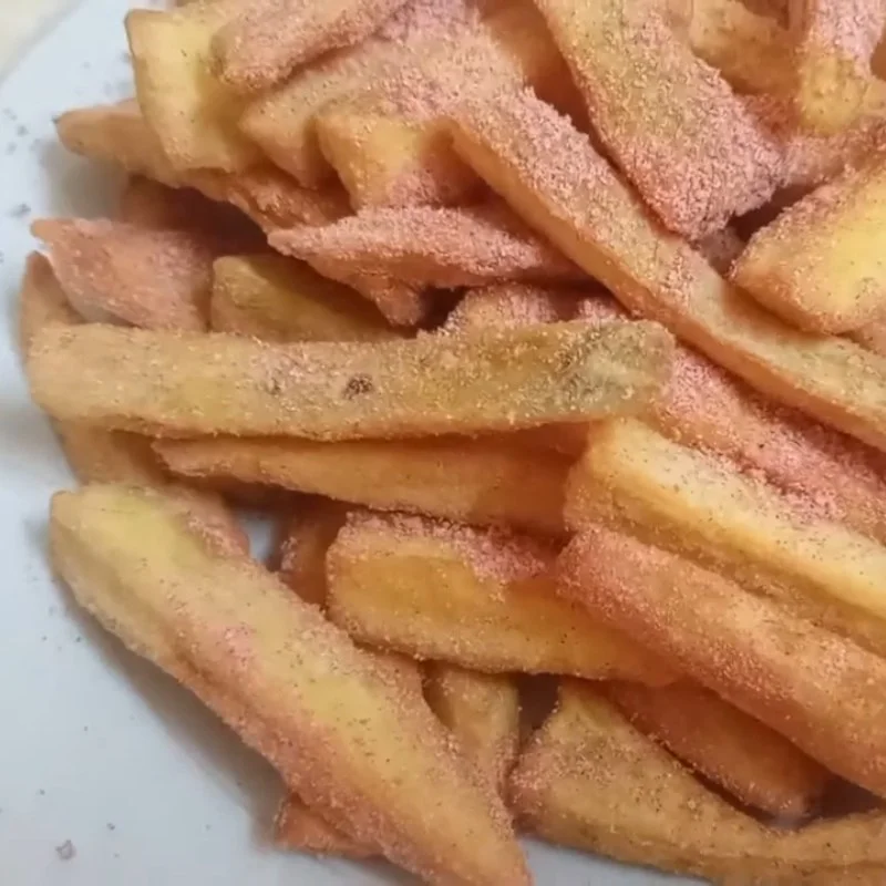 Step 4 Final product Sweet potatoes tossed with plums